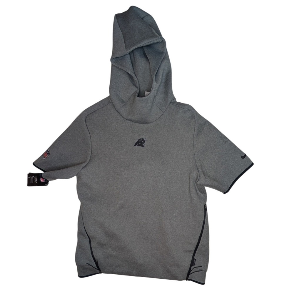 Nike Hoodie Carolina Panthers NFL Onfield Mens M Grey Short Sleeve Team